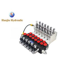P40 Electric Pneumatic Hydraulic Directional Control Valves 6 Spool 3 Way Spring