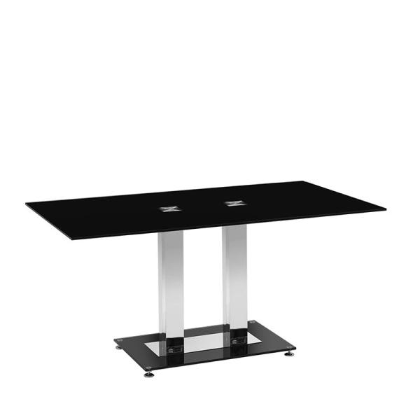 Buy Modern Fashion Black Coffee Table Rectangular Metal Service High-End Living Room at wholesale prices