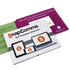 GIF Image Format LCD Video Business Cards with 2GB Memory and WMA Audio Format