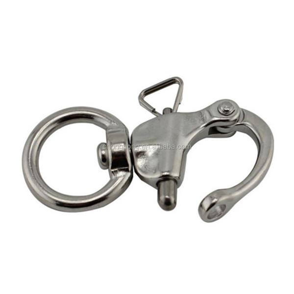 316 Stainless Steel Swivel Snap Shackle 65mm Metric Pin Lock