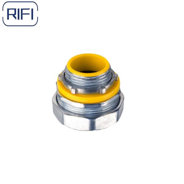 Zinc Liquid Tight Flexible Conduit Straight Connector Bond To Boxes And