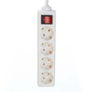 Customized Power Socket Power Strip with Independent Switch 4 Outlets