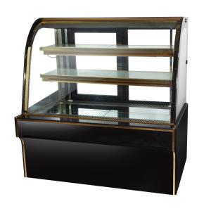 2 Layer Black Cake Display Cases Freezer 2m 110v 60hz