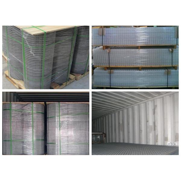 4X4 Electro Galvanized Welded Wire Fence Panels For Buliding , Wear Resistant