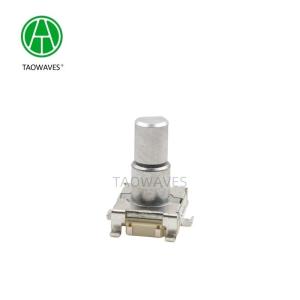 11mm 30000cycles Metal Shaft Incremental Rotary Encoder With Push Switch