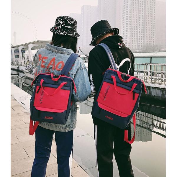 Fashion casual hip-hop style color tidal students bag backpack factory outlet