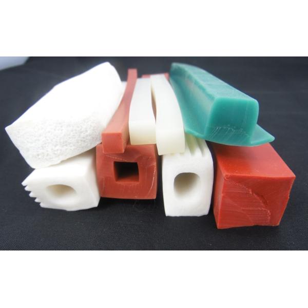 Solid Silicone Rubber Seal Extrusion Profiles For Heat Resistant Weather Stripping