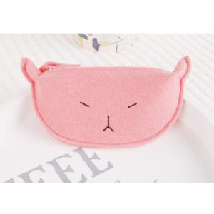 Moderate Size Easy Carrying Felt Coin Purse 7*13 Cm Zipper Design
