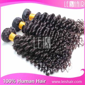 Quality wholesale grade 5A deep curly brazilian hair weaving for sale
