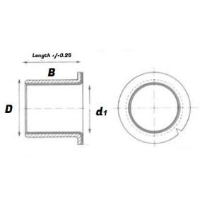 Self Lubricating Flanged Bush FMB2021.5 PAF Bearing