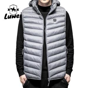 Custom Classic Men Clothing Sleeveless Utility Waistcoats Hooded Quilted Warm