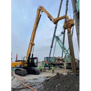 10 Meter Hydraulic Sheet Pile Driver With 20t Excavator