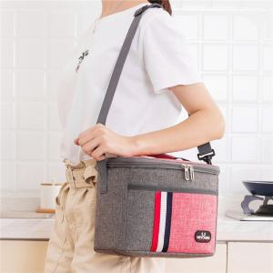 Durable 8000ml Rectangle Insulated Thermal Oxford Cloth Customizable Lunch Bag