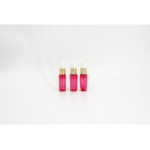 20ml Skincare Sample PET Plastic Spray Bottle Red Hexagon Bottom