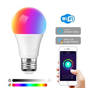 WIFI Timing 9W 800lm RGB LED Bulb B22 APP Controlled
