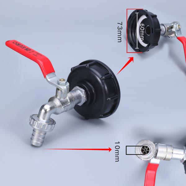 IBC Tank Adapter Replacement Valve Fitting Reducing Connector for Home Garden Water