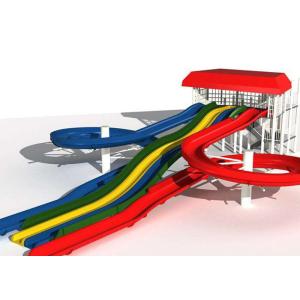 Amusement Park Spiral Water Slide , Giant Water Slide Applied Residential Area