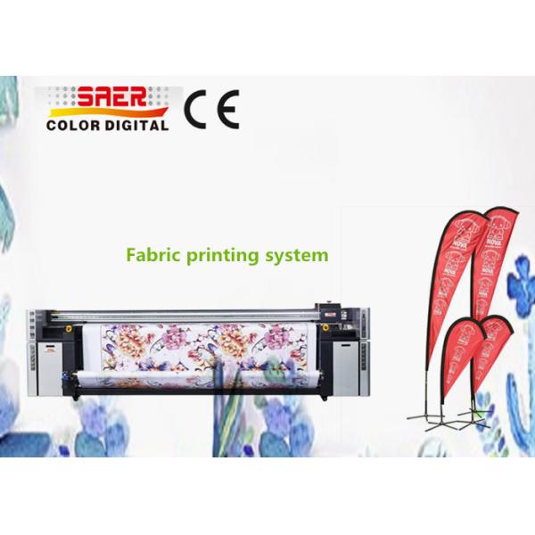 Buy Teardrop Flag Printing Machine / Textile Printing System Dual CMYK at wholesale prices