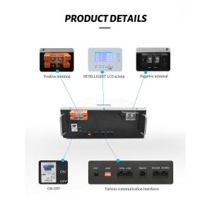 Lifepo4 Solar Rechargeable Batteries , Solar Power Wall 24v Battery Pack