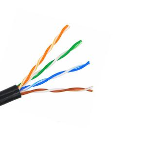 HDPE FTP 305m / Roll PVC Cat5e Lan Cable 0.50mm Copper Clad Aluminum