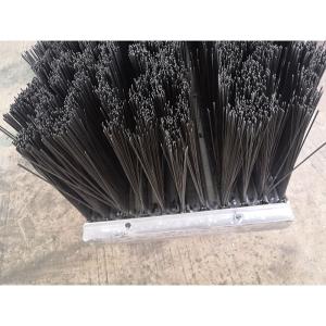 Stainless Steel Flat Wire Bristle Tractor Attachment Brush Floor Sweeping