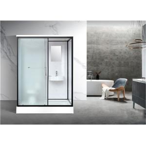 Shower Cabins White Acrylic ABS Tray 1600*1200*2150mm black aluminium