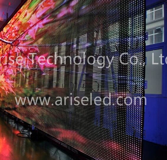 SMD LED mesh & dance floor Curtain LED Display P4.81mm P5.68mm P6.944mm P7.8mm P12.5mm ari