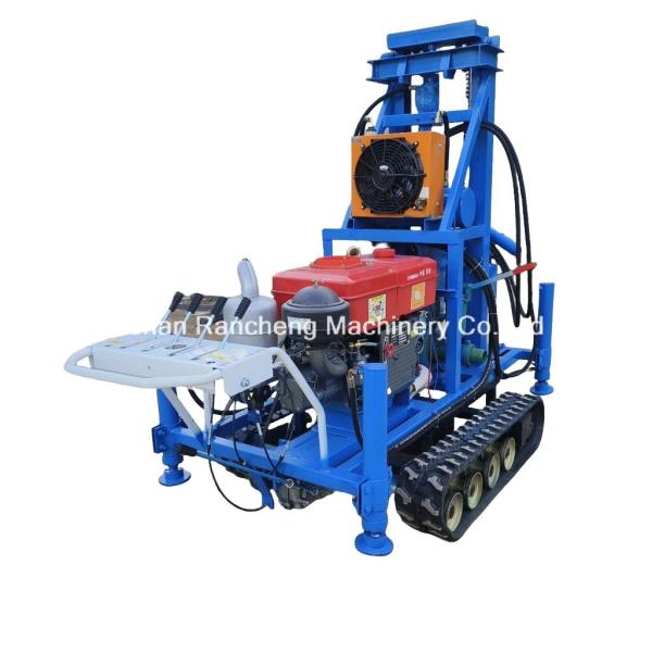 Buy 150m Depth 450mm Diameter Rubber Crawler Mounted Water Drilling Rig Wirh High Efficiency at wholesale prices