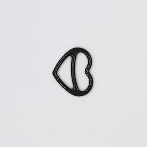 Quality Metal 12mm Bra Strap Adjuster , Special Heart Shape Lingerie Sliders for sale