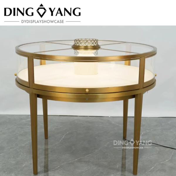 Buy Fashion Round Jewelry Display Cases, Metal Frame Output Voltage 12 V Used Directly at wholesale prices