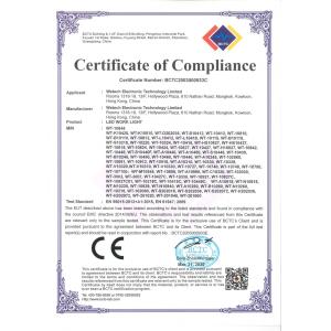 Wetech Electronic Technology Limited Certifications