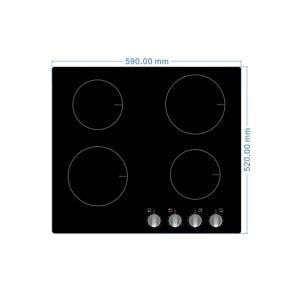 50/60Hz 4 Burner Knob Control 60cm Electric Induction Hob