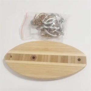 Mini Indoor Outdoor Hook and Ring Toss Game Hook Ring Game with Rope and Hooks