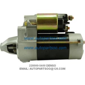 Denso Starter Motor 228000-5400 WAI 18414N 12V 9Tooth 0.9kw Kubota Mower Front