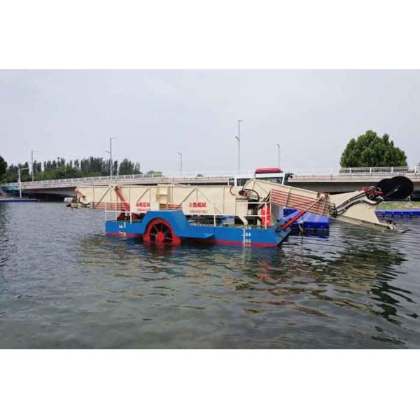 9 Cubic Aquatic Plant Harvester For Sale 5km/h To Collect And Clean River Water Plants