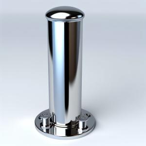 Stainless Steel Fixed Bollards 25kg Surface Mount Security Barrier
