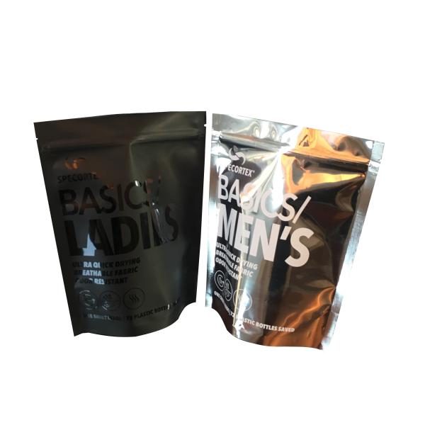 Buy Resealable stand up aluminum foil zipper snack food package bag with zipper for snack at wholesale prices