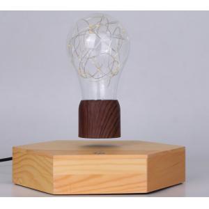 wooden base magnetic levitation lamp light led bulb for gift toys decoration