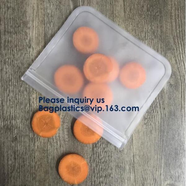 5pcs Set Pack Food Snack Storage PEVA k Reusable Peva Food Storage Zip Seal