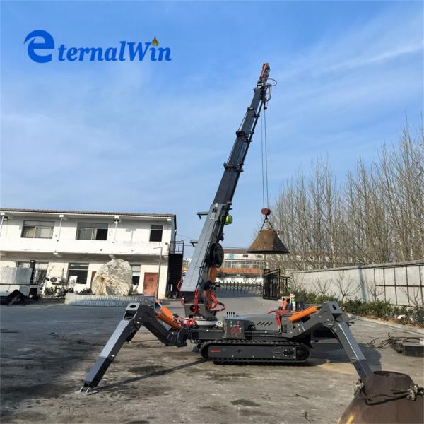 Steel 3 Ton 5 Ton Spider Crane Electric and Diesel Power for Maximum Strength