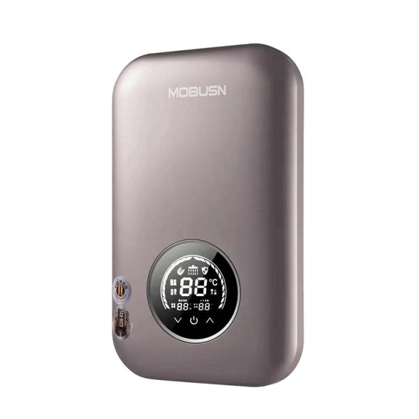 Cast Aluminum Housing 9KW Electric Water Heater in Blue/Red Overheat Protection Endless Usage