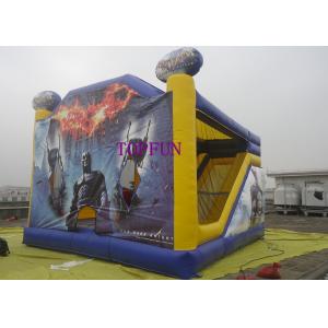 Digital Printing Batman Inflatable Jumping Castle With Roof PVC Tarpaulin
