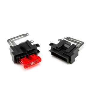 Nylon Housing Brass Terminal PA66 Material PCB Mount Blade Fuse Holder for