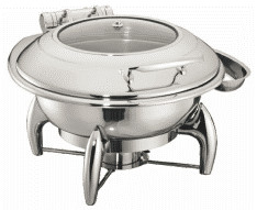 Hygiene Commercial Cooking Equipment 6L Round Chafers W/O Frame