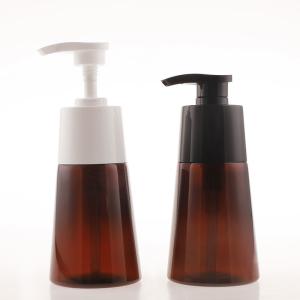 Quality Customized Empty Triangular Pump Bottle Dispenser-Brown Refillable for sale