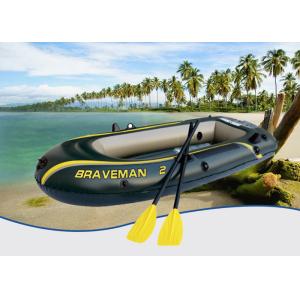 Dark Green Braveman Durable Inflatable Boat , Convenient Lightweight Inflatable