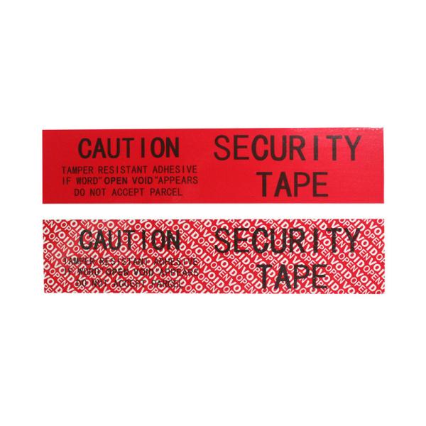 Buy Custom Printed Security High Adhesive Tamper Evident Tape For Courier Bag & Box at wholesale prices