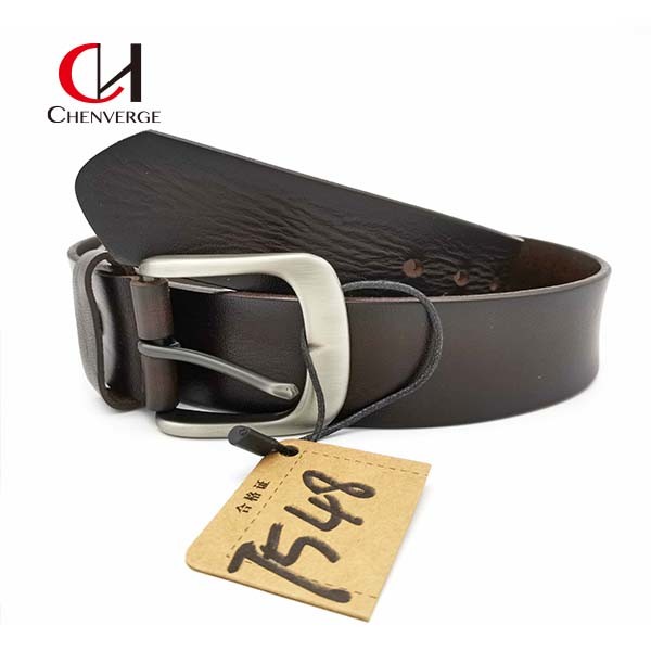 Buy Multiscene Casual Leather Pin Buckle Belt , Durable Genuine Black Leather Belt Mens at wholesale prices