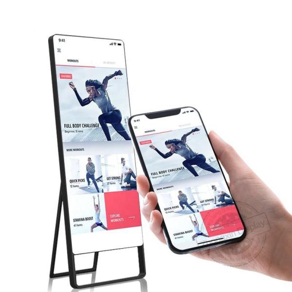 43inch Capacitive Touchscreen Magic Fitness Mirror With Virtual Trainer And Personalized Workouts