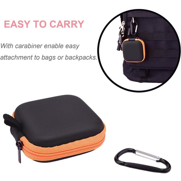3.15x1.57 Inches Headphone Carrying Case , Earphone Storage Bag Mutispandex Cover